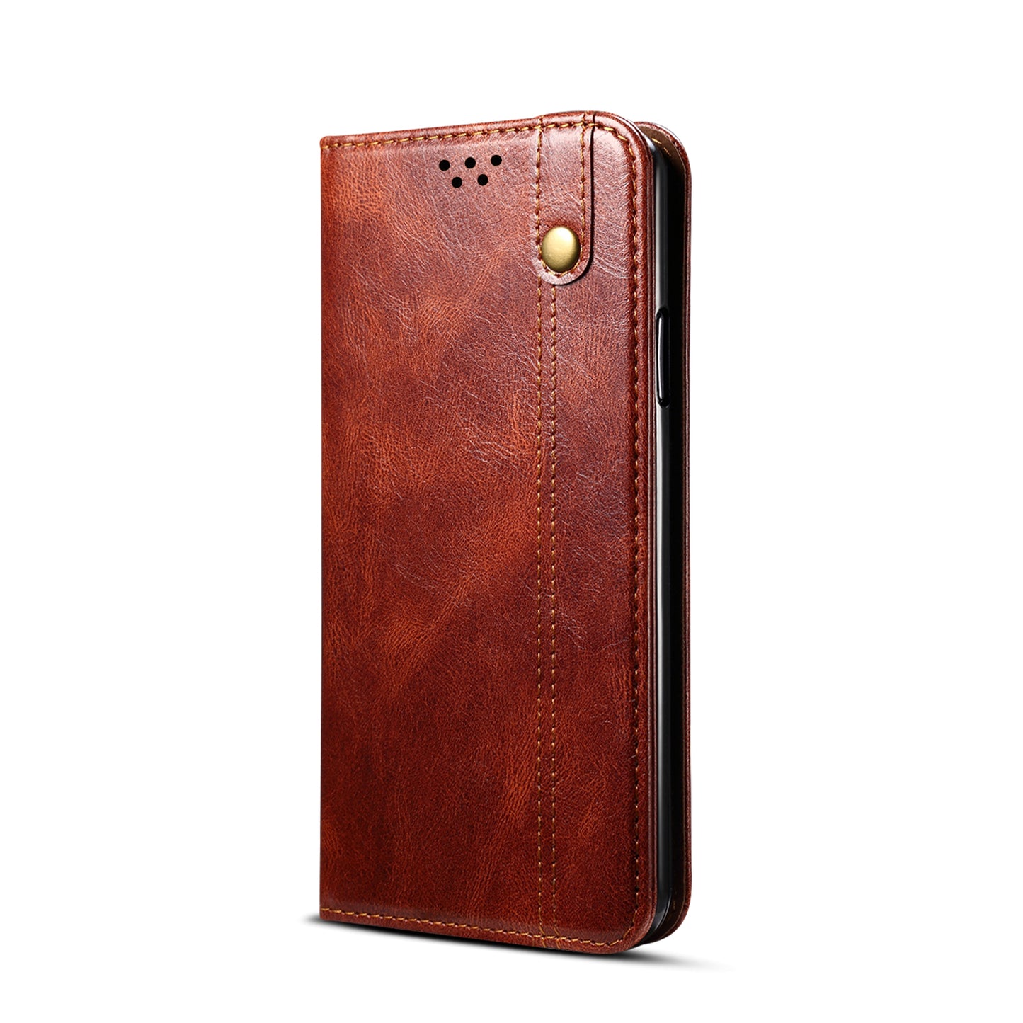 Oil Wax Leather Wallet Stand Samsung Galaxy A41 Case Magnetic Slim