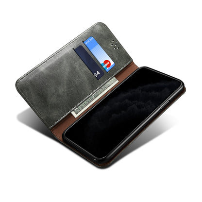 Oil Wax Leather Wallet Stand Samsung Galaxy A12 Case Magnetic Slim