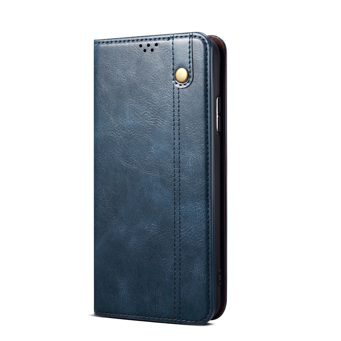 Oil Wax Leather Wallet Stand Samsung Galaxy A50s Case Magnetic Slim