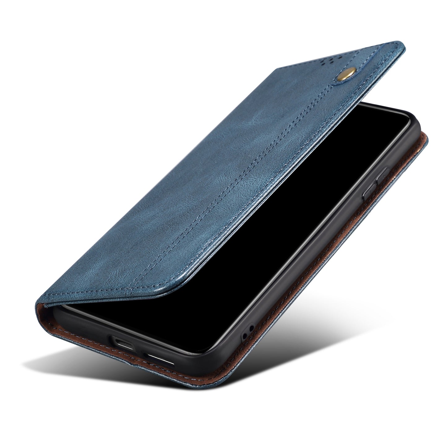 Oil Wax Leather Wallet Stand Samsung Galaxy A50s Case Magnetic Slim