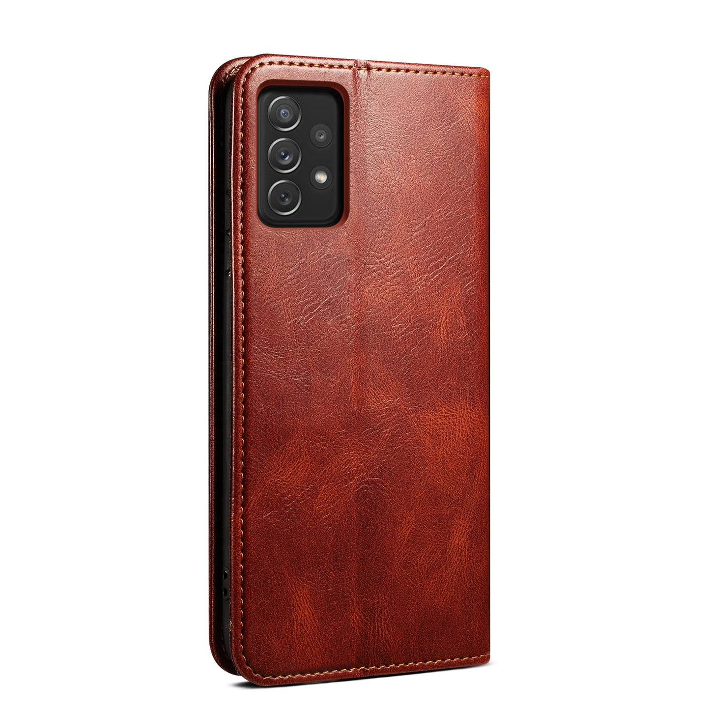 Oil Wax Leather Wallet Stand Samsung Galaxy A23 Case Magnetic Slim