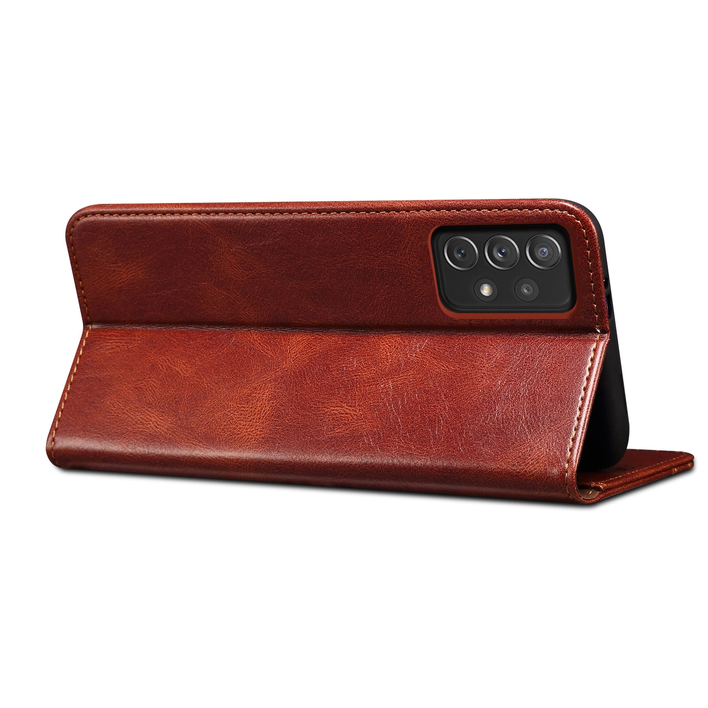 Oil Wax Leather Wallet Stand Samsung Galaxy A23 Case Magnetic Slim