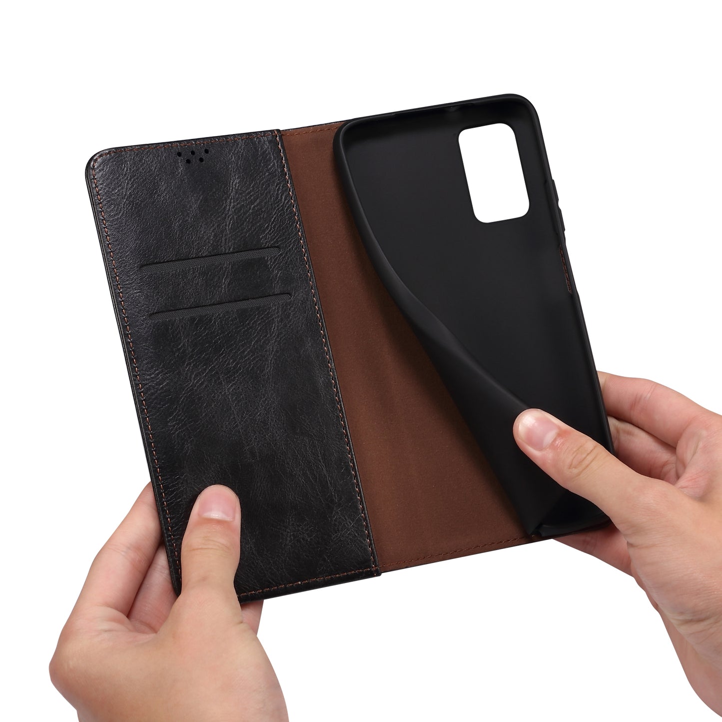 Oil Wax Leather Wallet Stand Samsung Galaxy A24 Case Magnetic Slim