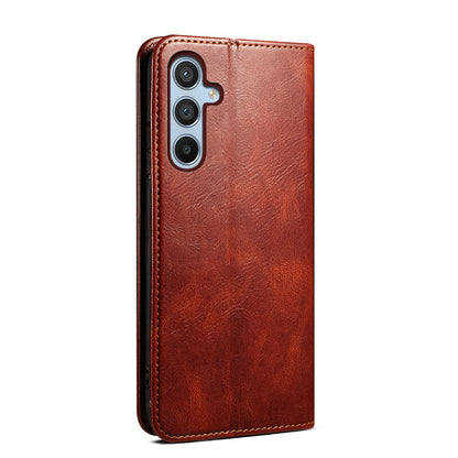 Oil Wax Leather Wallet Stand Samsung Galaxy A31 Case Magnetic Slim