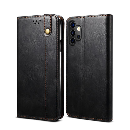 Oil Wax Leather Wallet Stand Samsung Galaxy A32 Case Magnetic Slim