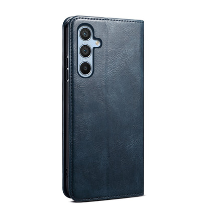 Oil Wax Leather Wallet Stand Samsung Galaxy A35 Case Magnetic Slim