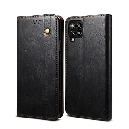 Oil Wax Leather Wallet Stand Samsung Galaxy A42 Case Magnetic Slim