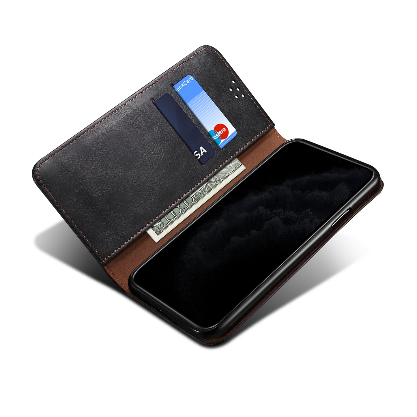 Oil Wax Leather Wallet Stand Samsung Galaxy S21 FE Case Magnetic Slim