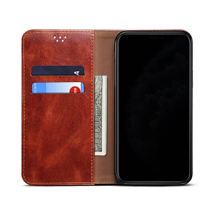 Oil Wax Leather Wallet Stand Samsung Galaxy S22 Case Magnetic Slim