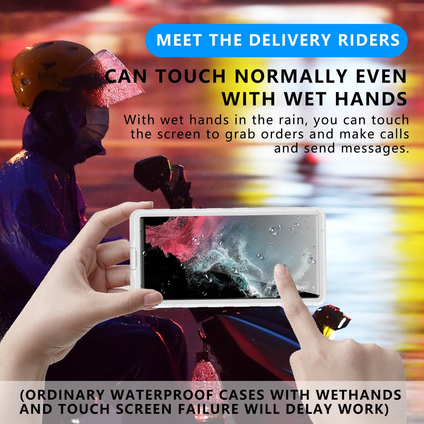 Extreme Wet-Hand Large-Touch Waterproof Phone Case | Outdoor Pros