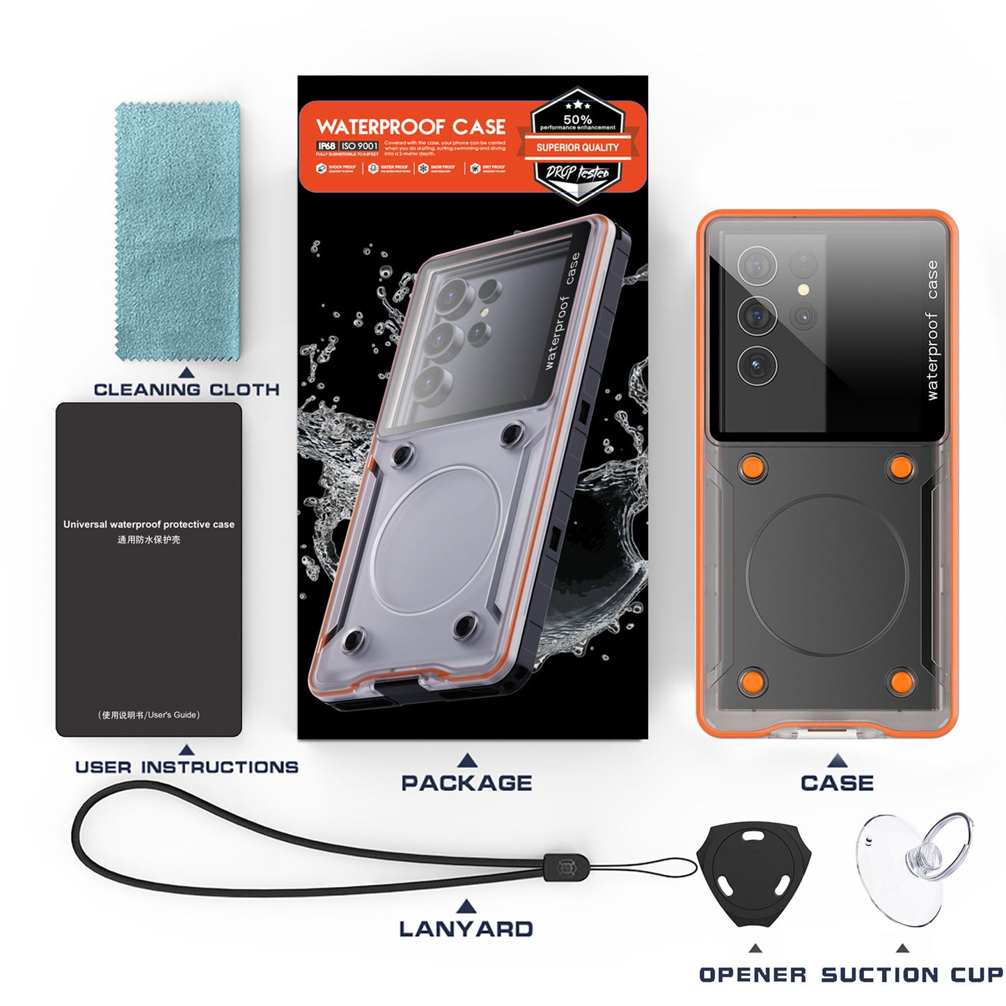 Extreme Wet-Hand Large-Touch Waterproof Phone Case | Outdoor Pros
