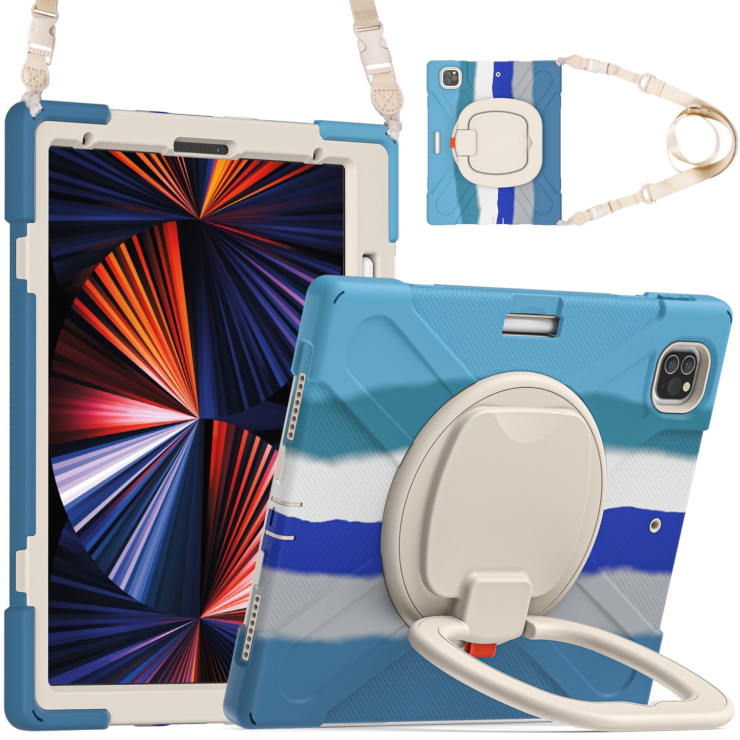 Pirate Box iPad Pro 11 (2018) Case Hook Stand Rotating Hand Shoulder Strap