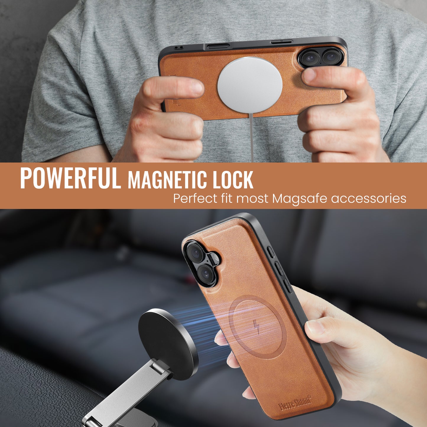 Magsafe 2-in-1 Card Holder iPhone 16 Plus Case Detachable