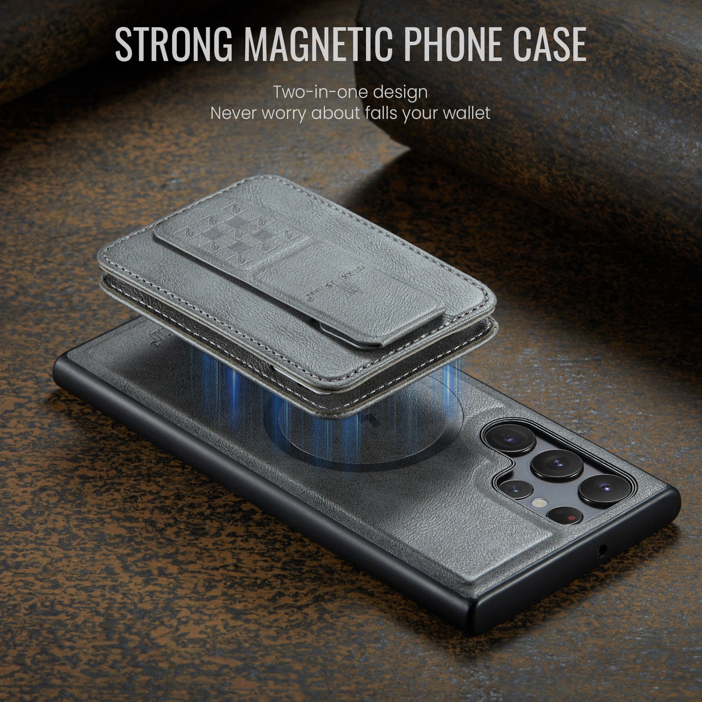 Magnetic 2-in-1 Card Holder Galaxy S22 Ultra Case Stand