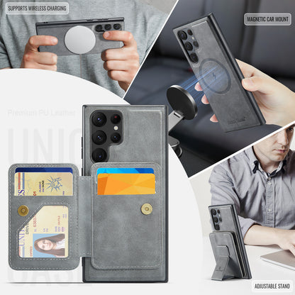 Magnetic 2-in-1 Card Holder Galaxy S22 Ultra Case Stand