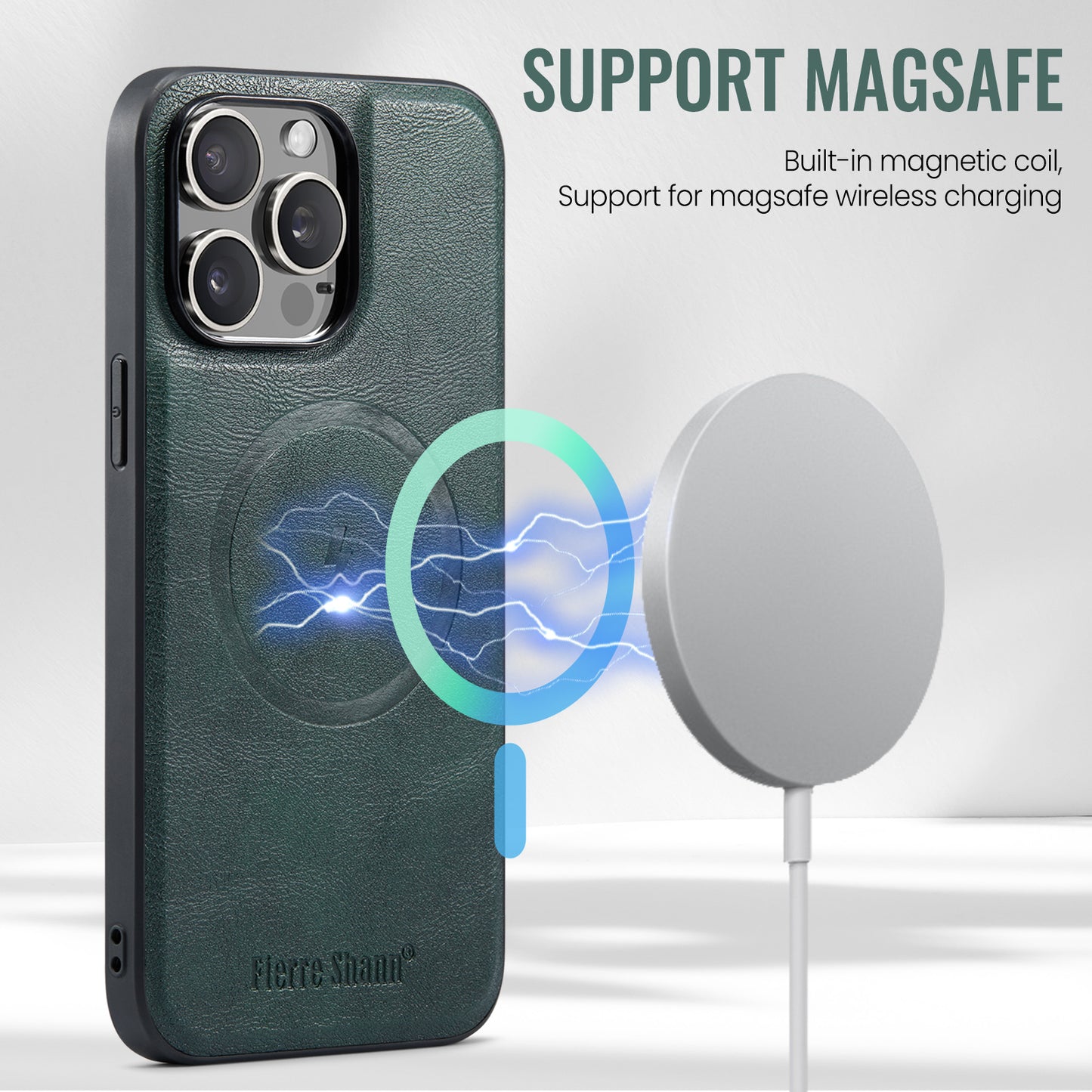 Magnetic 2-in-1 Card Holder iPhone 13 Pro Max Case Stand