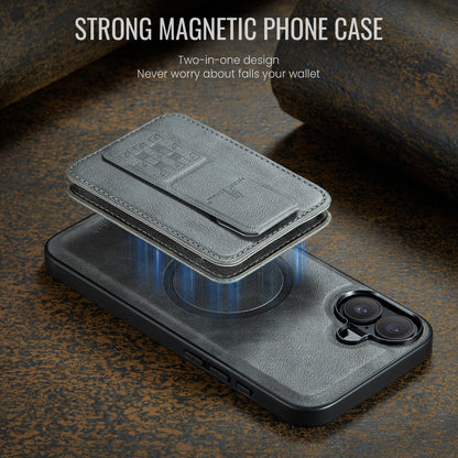 Magnetic 2-in-1 Card Holder iPhone 16 Case Stand