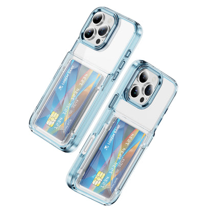 Transparent Card Holder iPhone 16 Pro Case Flip Back