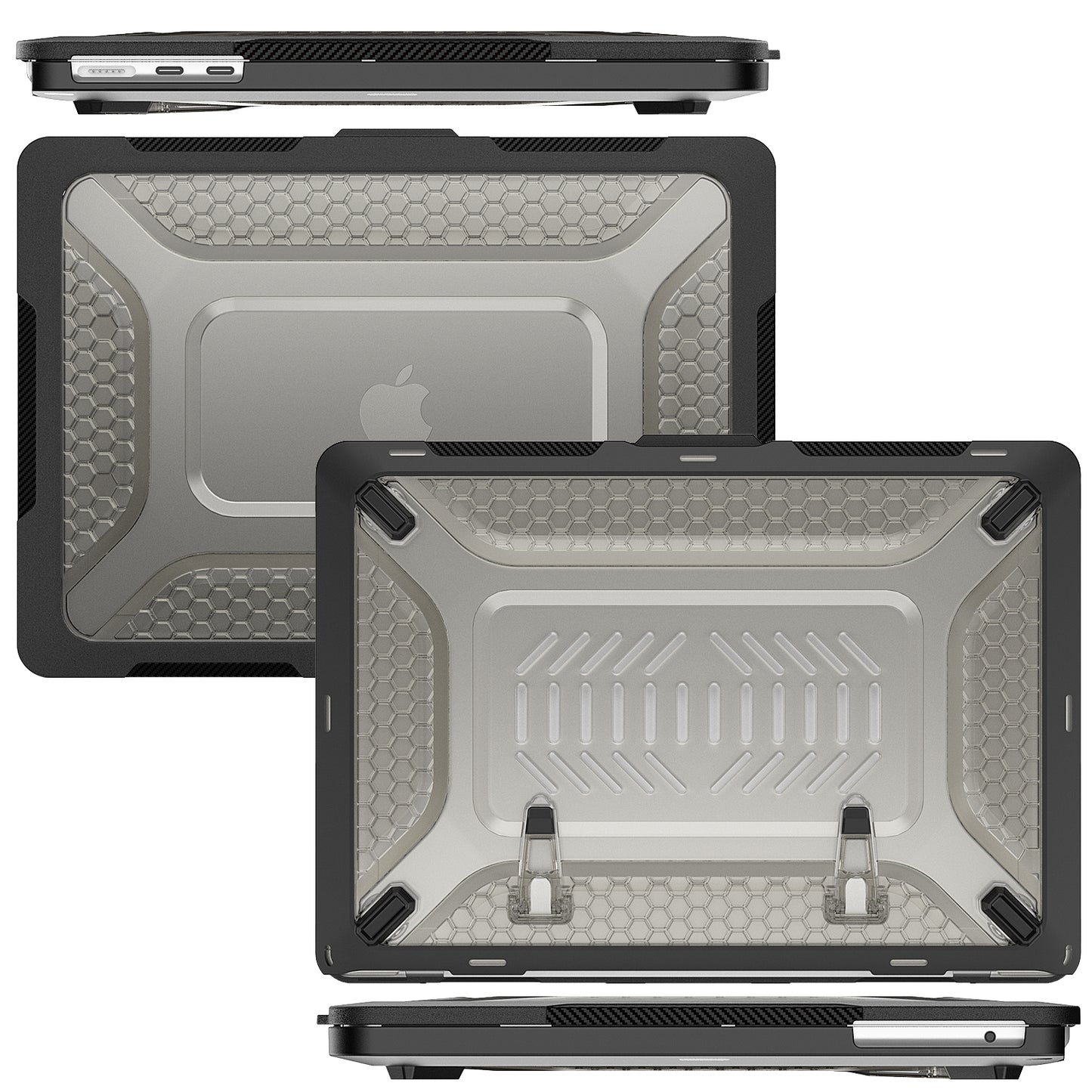 Honeycomb Macbook Air 13.6 A2681 Case Build-in Kickstand