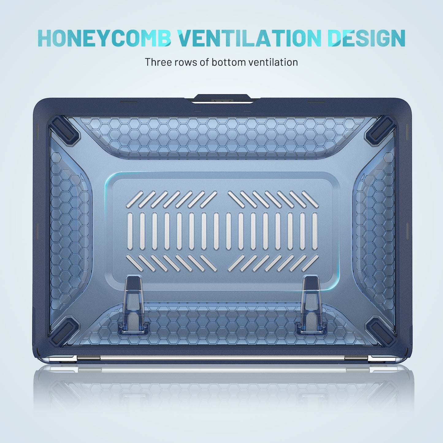 Honeycomb Macbook Air 13.3 A1932 Case Build-in Kickstand