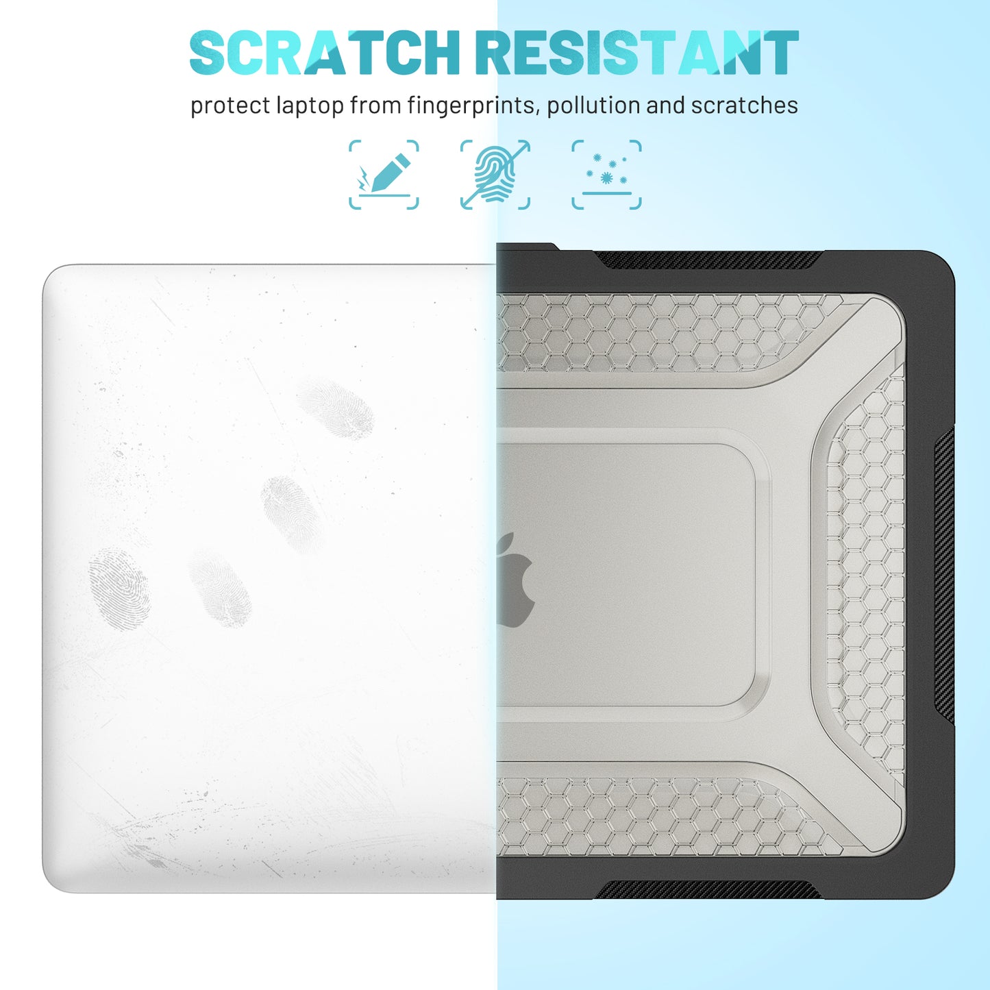 Honeycomb Macbook Air 15.3 A3114 Case Build-in Kickstand