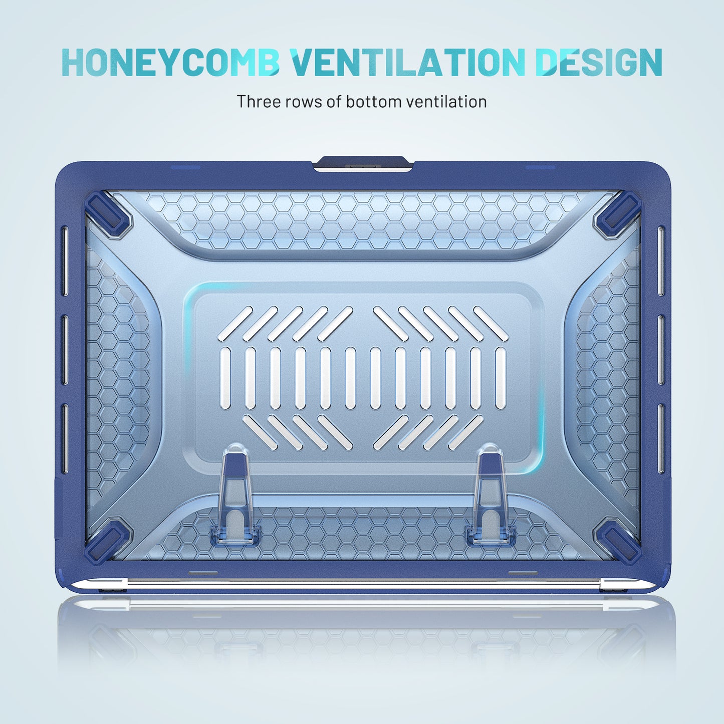 Honeycomb Macbook Pro 13.3 A2159 Case Build-in Kickstand