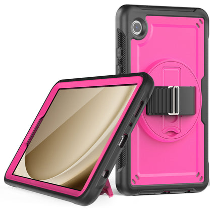 Honeycomb Rotating Handle Strap Galaxy Tab A9 Case Clear