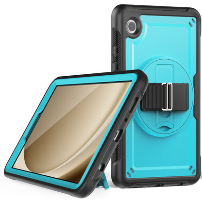 Honeycomb Rotating Handle Strap Galaxy Tab A9 Case Clear