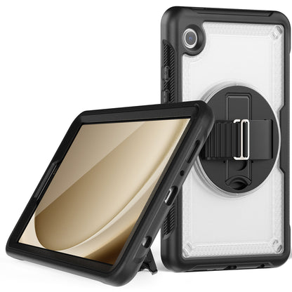 Honeycomb Rotating Handle Strap Galaxy Tab A9 Case Clear