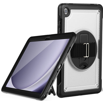 Honeycomb Rotating Handle Strap Galaxy Tab A9+ Case Clear