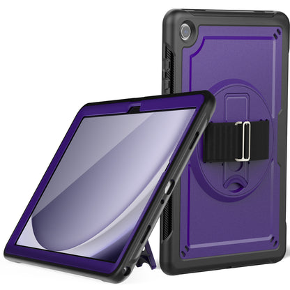 Honeycomb Rotating Handle Strap Galaxy Tab A9+ Case Clear