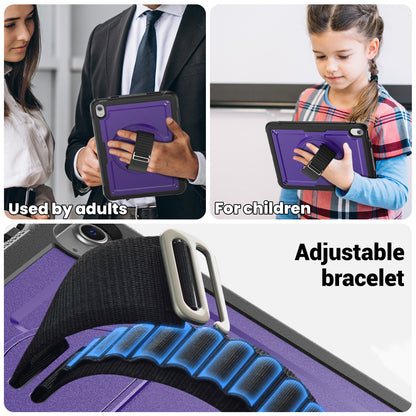 Honeycomb Rotating Handle Strap iPad 10 Case Clear