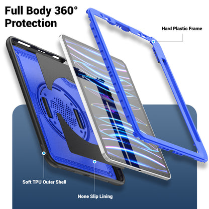 Honeycomb Rotating Handle Strap iPad Pro 11 2021 Case Clear