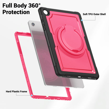 Honeycomb Rotating Hand Grip Galaxy Tab A9 Case Clear