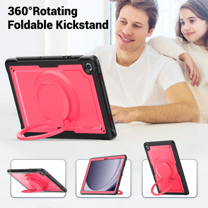 Honeycomb Rotating Hand Grip Galaxy Tab A9 Case Clear