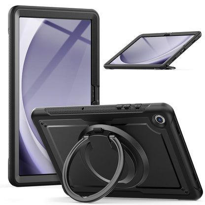 Honeycomb Rotating Hand Grip Galaxy Tab A9 Case Clear