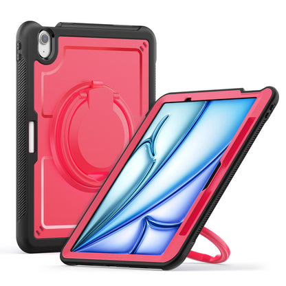 Honeycomb Rotating Hand Grip iPad Air 11 Case Clear