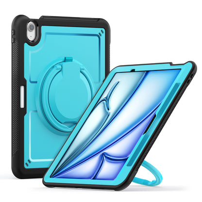 Honeycomb Rotating Hand Grip iPad Air 11 Case Clear