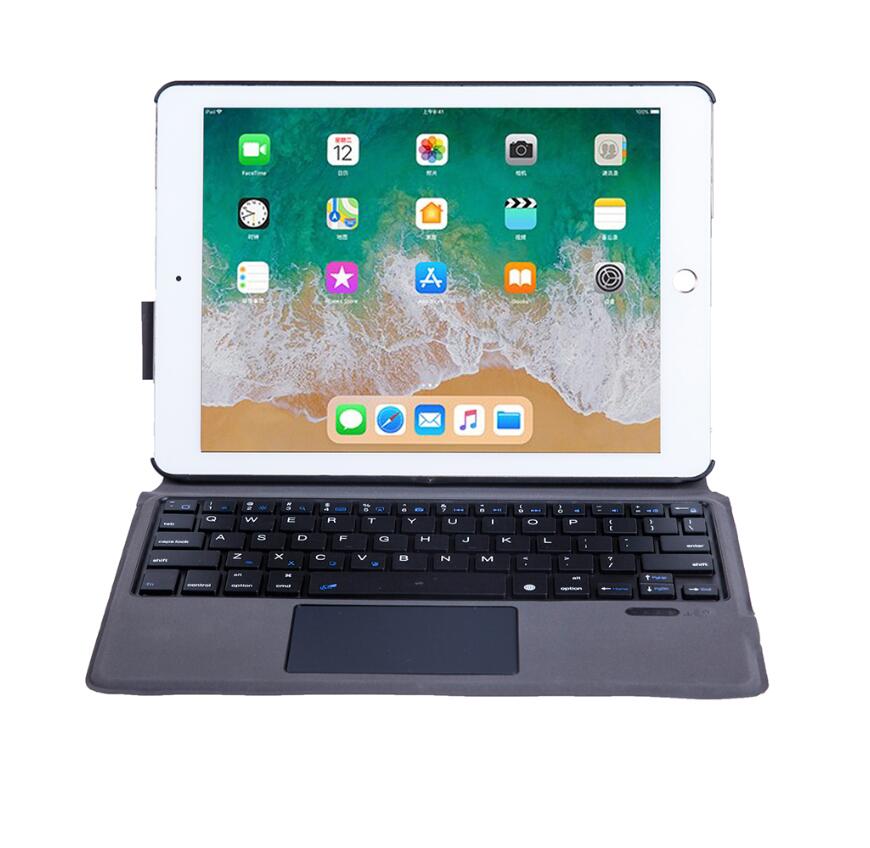 Smart Integration Touchpad Keyboard iPad 5 Case Exquisite Sheepskin