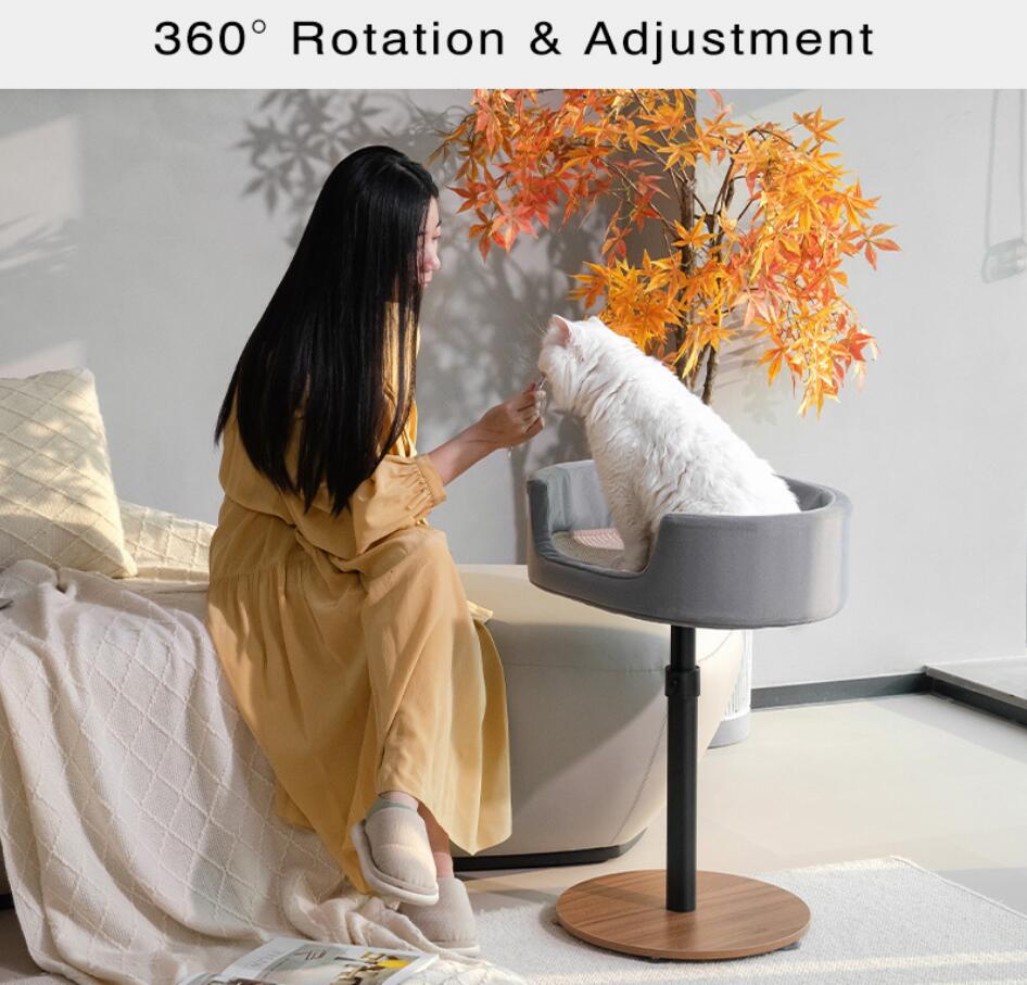 floor-suction-cup-wooden-stand-cat-bed-adjustable-detachable-washable_3