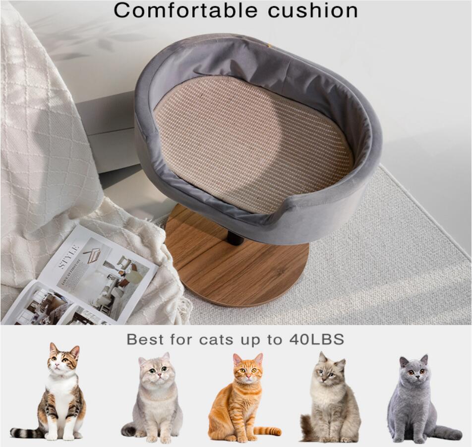 floor-suction-cup-wooden-stand-cat-bed-adjustable-detachable-washable_4