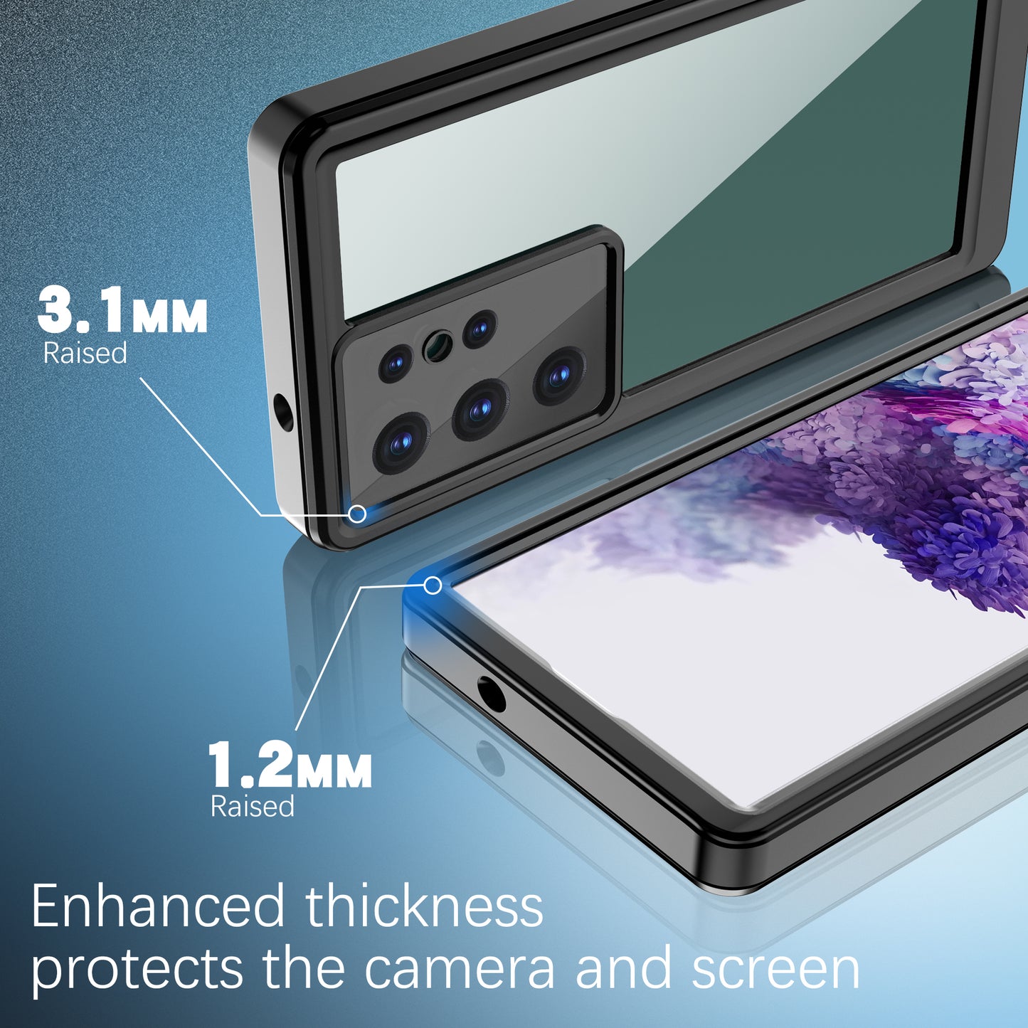SHELLBOX FS Swimming Waterproof Galaxy S23 Ultra Phone Case