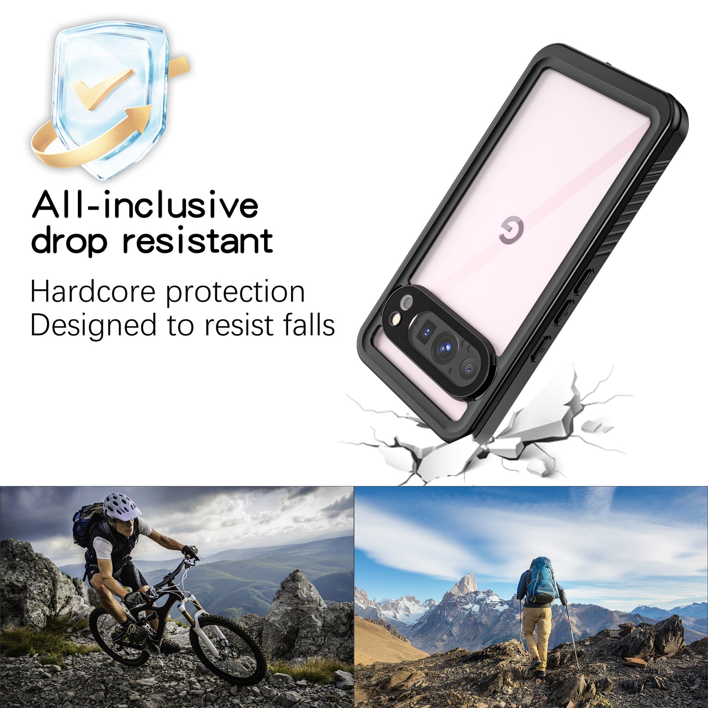 SHELLBOX FS Swimming Waterproof Google Pixel 9 Pro Phone Case