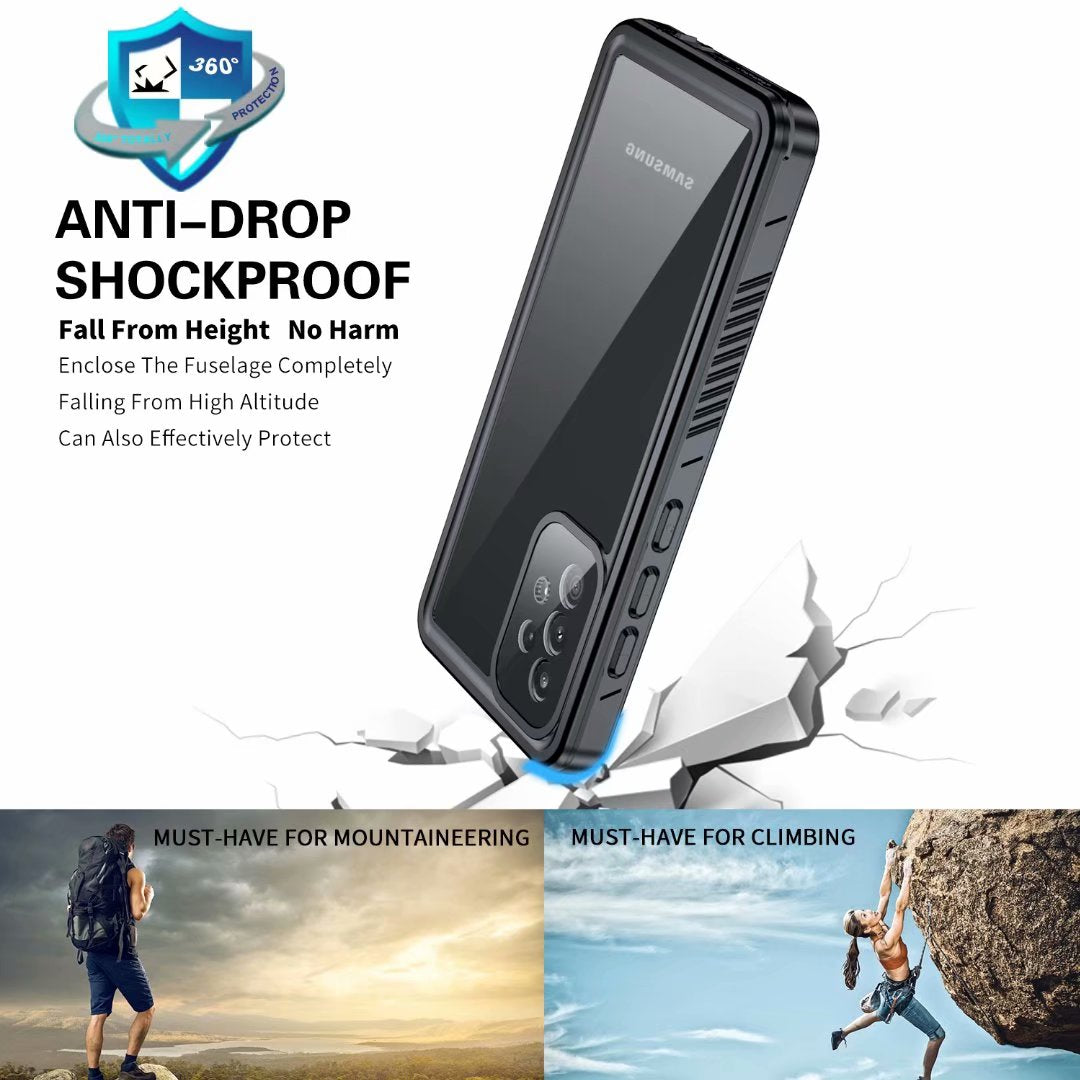 Twill Swimming IP68 Waterproof Galaxy A52 Case Clear