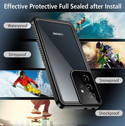 Twill Swimming IP68 Waterproof Galaxy S21 Ultra Case Clear