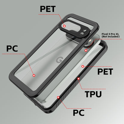 Twill Swimming IP68 Waterproof Google Pixel 9 Pro XL Case Clear