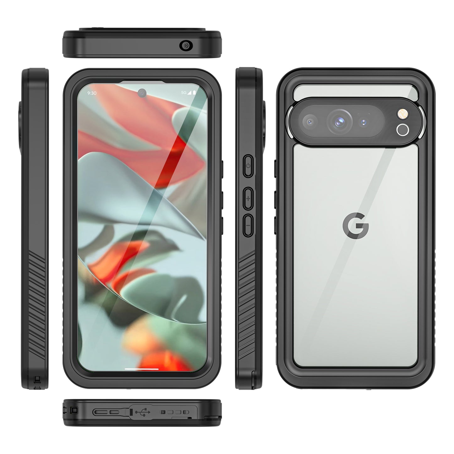 Twill Swimming IP68 Waterproof Google Pixel 9 Pro XL Case Clear