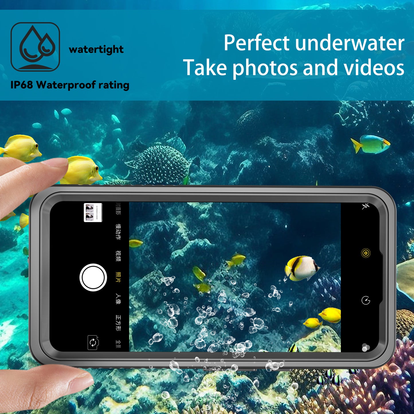 Twill Swimming IP68 Waterproof Google Pixel 8 Pro Case Clear