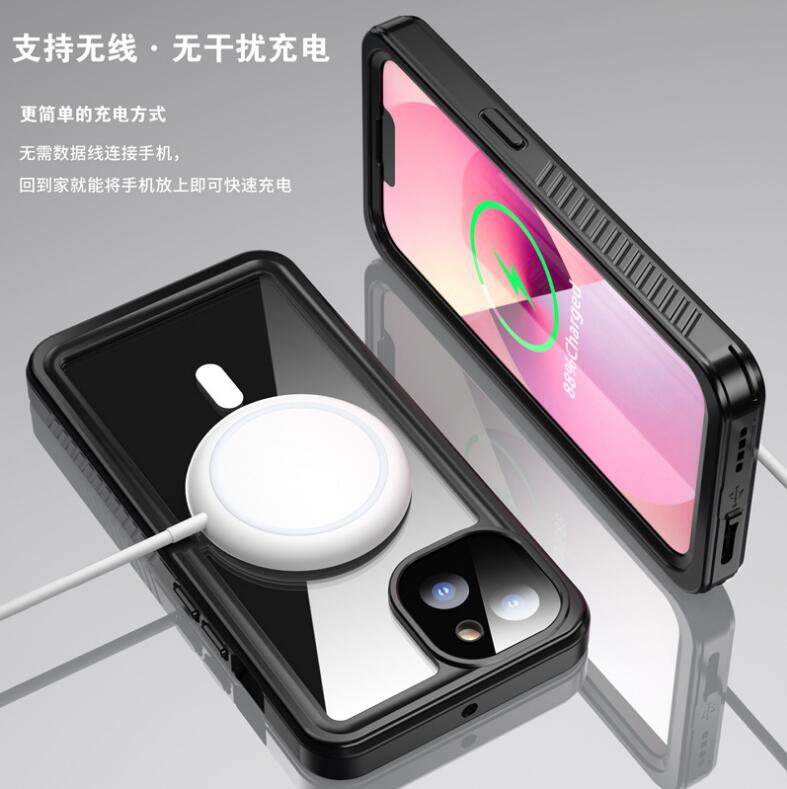 Twill Swimming IP68 Waterproof iPhone 13 Case Magsafe