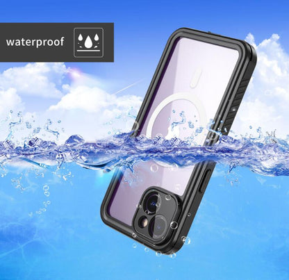 Twill Swimming IP68 Waterproof iPhone 14 Plus Case Magsafe